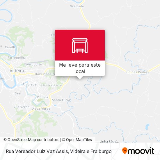 Rua Vereador Luiz Vaz Assis mapa