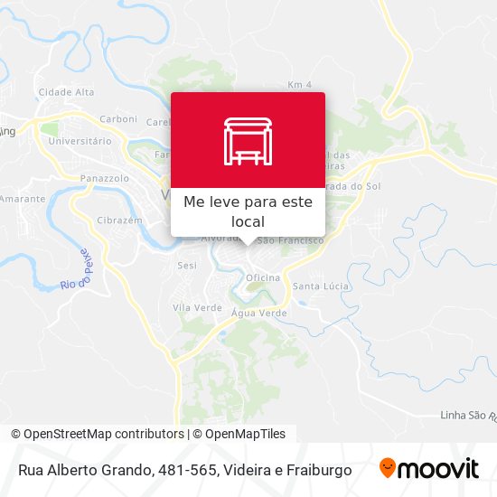 Rua Alberto Grando, 481-565 mapa