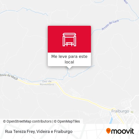 Rua Tereza Frey mapa