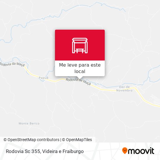 Rodovia Sc 355 mapa