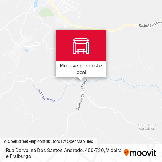 Rua Dorvalina Dos Santos Andrade, 400-730 mapa