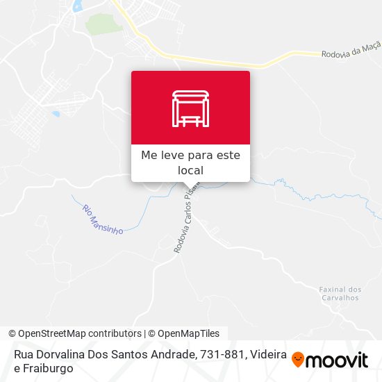 Rua Dorvalina Dos Santos Andrade, 731-881 mapa