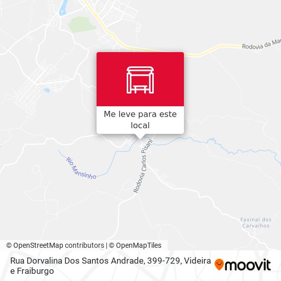 Rua Dorvalina Dos Santos Andrade, 399-729 mapa