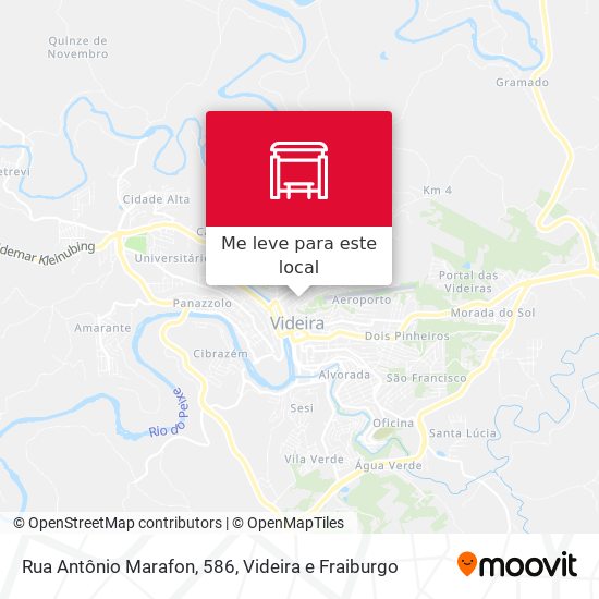 Rua Antônio Marafon, 586 mapa