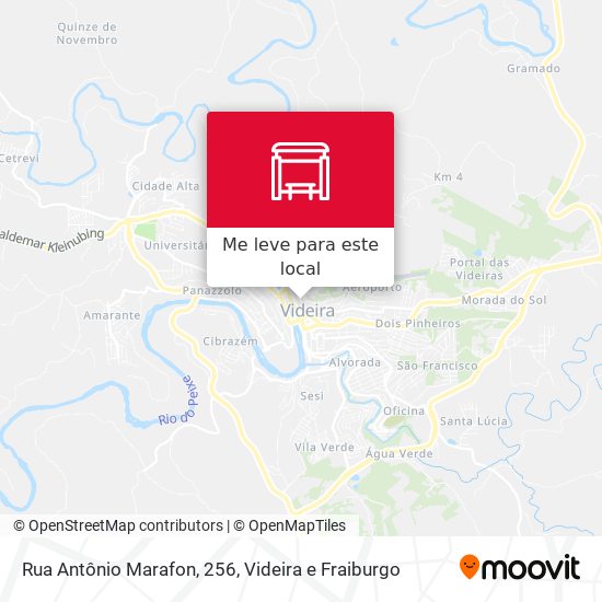 Rua Antônio Marafon, 256 mapa