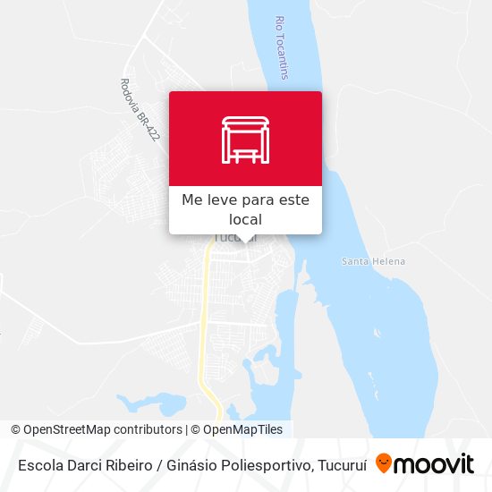 Escola Darci Ribeiro / Ginásio Poliesportivo mapa