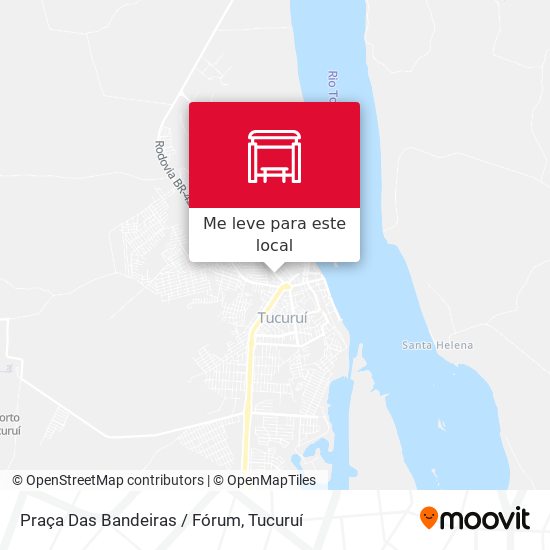 Praça Das Bandeiras / Fórum mapa