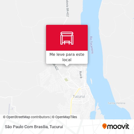 São Paulo Com Brasília mapa