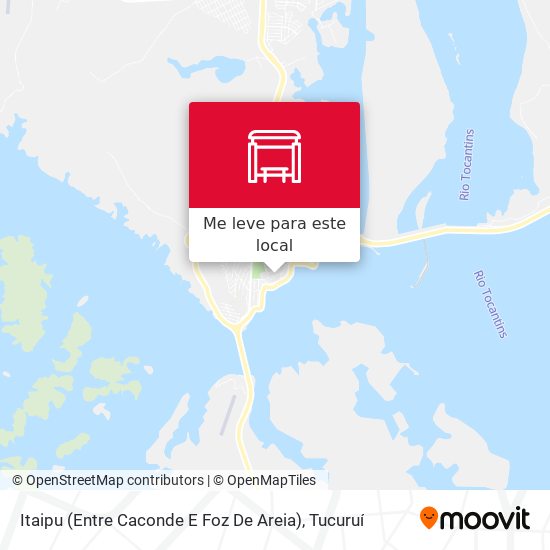 Itaipu (Entre Caconde E Foz De Areia) mapa