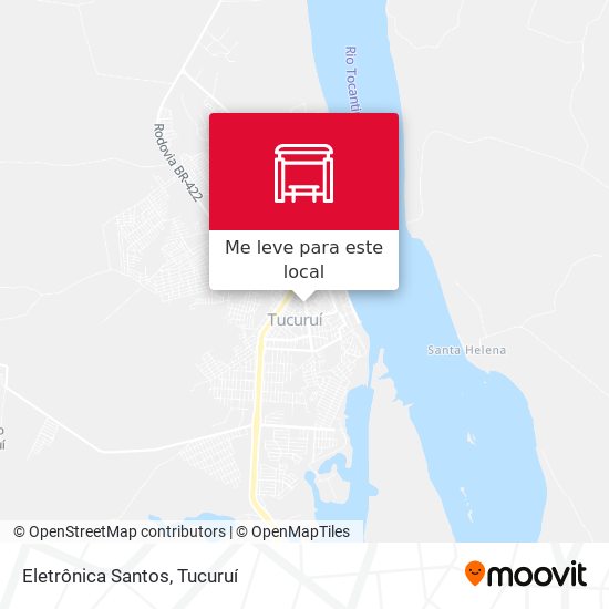 Eletrônica Santos mapa