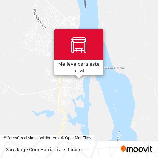 São Jorge Com Pátria Livre mapa