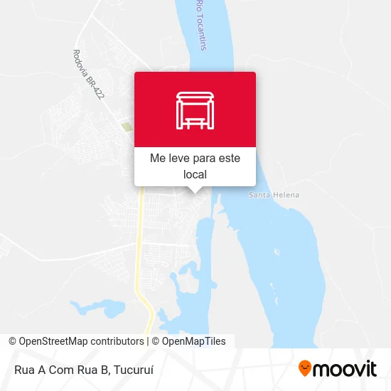 Rua A Com Rua B mapa