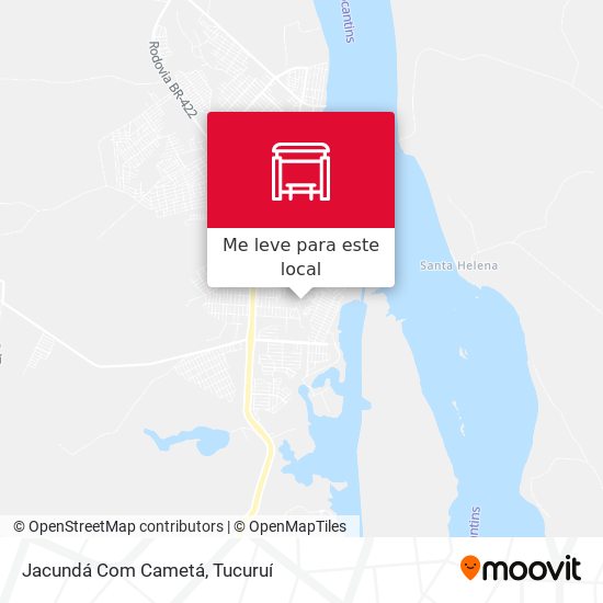 Jacundá Com Cametá mapa