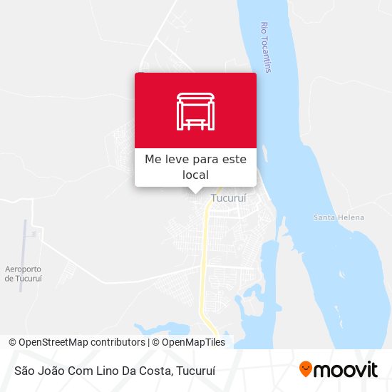 São João Com Lino Da Costa mapa