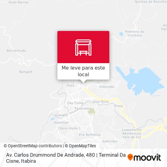Av. Carlos Drummond De Andrade, 480 | Terminal Da Cisne mapa