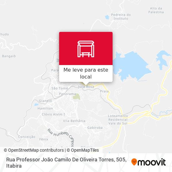 Rua Professor João Camilo De Oliveira Torres, 505 mapa