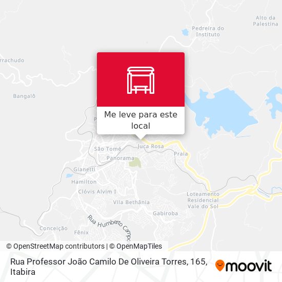 Rua Professor João Camilo De Oliveira Torres, 165 mapa