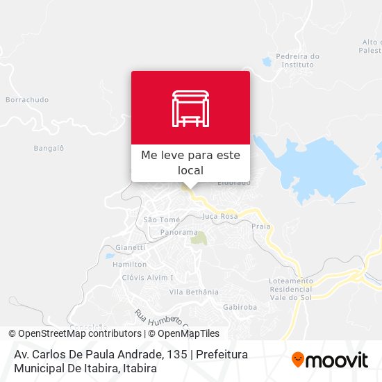 Av. Carlos De Paula Andrade, 135 | Prefeitura Municipal De Itabira mapa