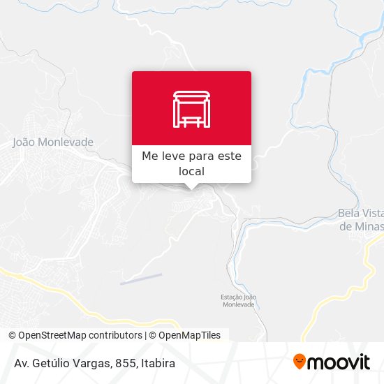Av. Getúlio Vargas, 855 mapa