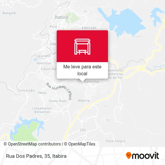 Rua Dos Padres, 35 mapa
