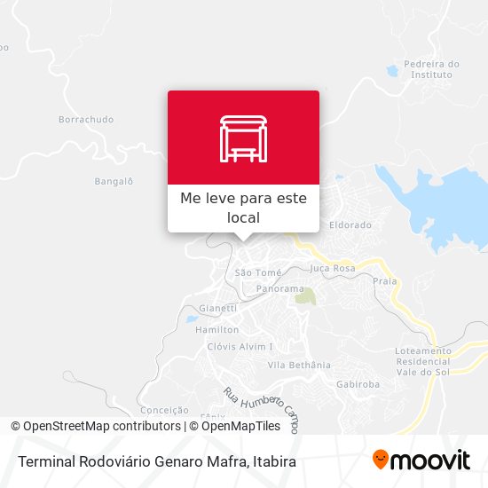 Terminal Rodoviário Genaro Mafra mapa