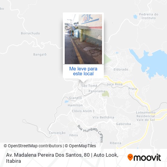 Av. Madalena Pereira Dos Santos, 80 | Auto Look mapa