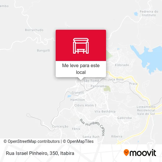 Rua Israel Pinheiro, 350 mapa