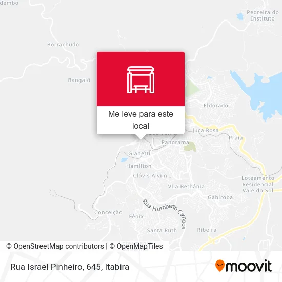 Rua Israel Pinheiro, 645 mapa