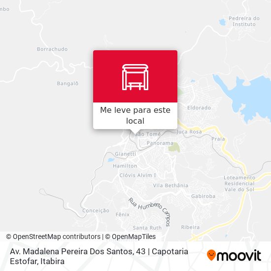 Av. Madalena Pereira Dos Santos, 43 | Capotaria Estofar mapa