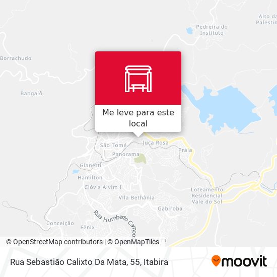 Rua Sebastião Calixto Da Mata, 55 mapa