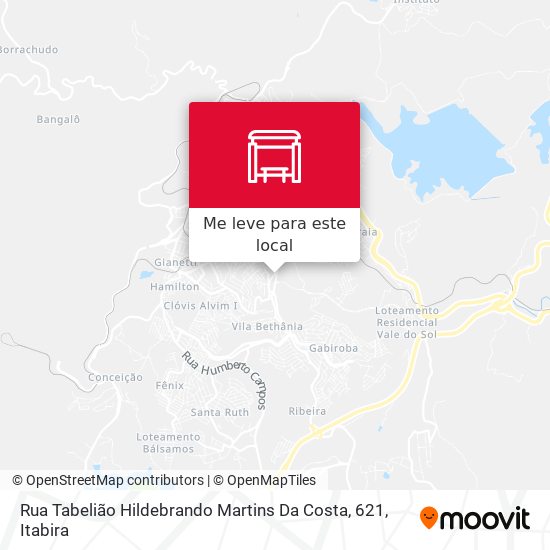 Rua Tabelião Hildebrando Martins Da Costa, 621 mapa