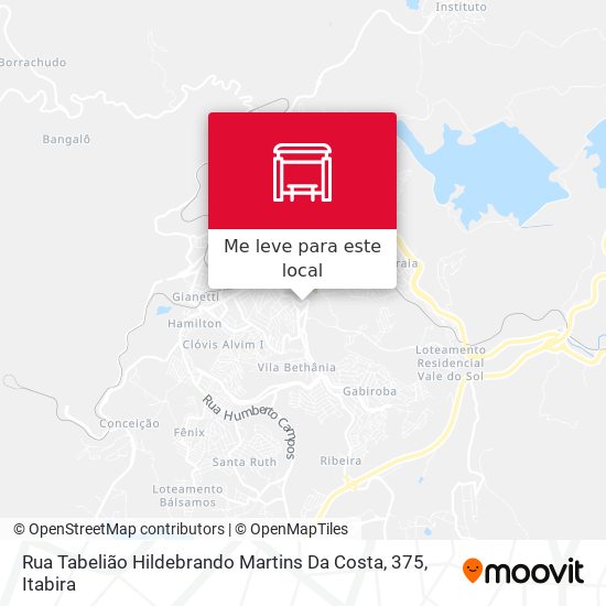 Rua Tabelião Hildebrando Martins Da Costa, 375 mapa