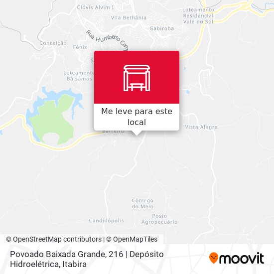 Povoado Baixada Grande, 216 | Depósito Hidroelétrica mapa