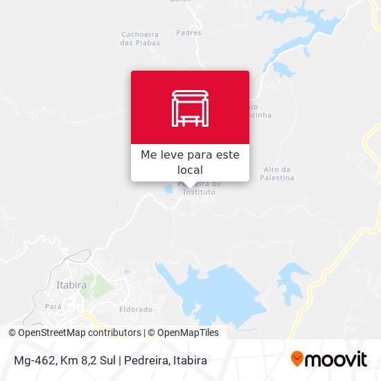 Mg-462, Km 8,2 Sul | Pedreira mapa