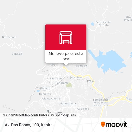 Av. Das Rosas, 100 mapa