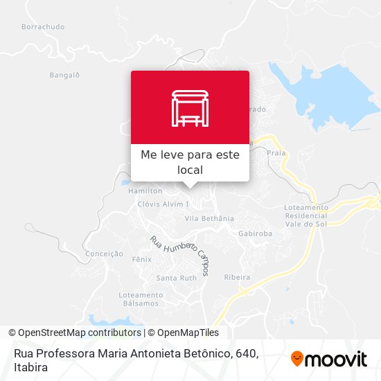 Rua Professora Maria Antonieta Betônico, 640 mapa