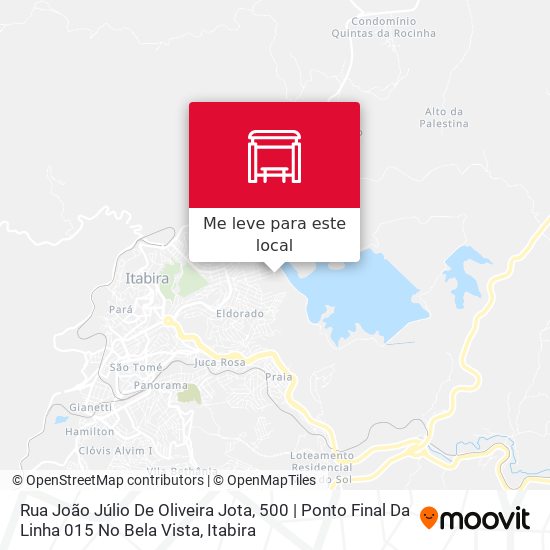 Rua João Júlio De Oliveira Jota, 500 | Ponto Final Da Linha 015 No Bela Vista mapa