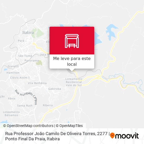 Rua Professor João Camilo De Oliveira Torres, 2277 | Ponto Final Da Praia mapa