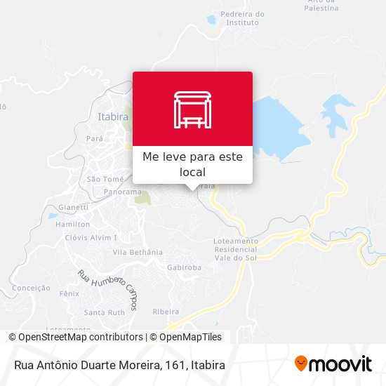 Rua Antônio Duarte Moreira, 161 mapa