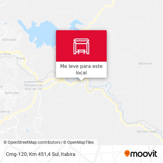 Cmg-120, Km 451,4 Sul mapa