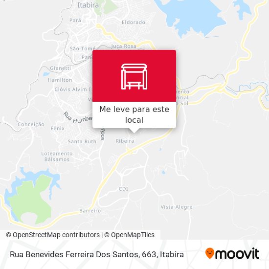 Rua Benevides Ferreira Dos Santos, 663 mapa