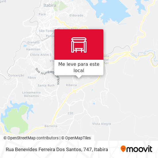 Rua Benevides Ferreira Dos Santos, 747 mapa