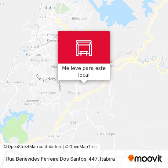 Rua Benevides Ferreira Dos Santos, 447 mapa