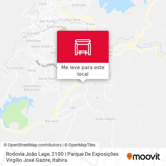 Rodovia João Lage, 2100 | Parque De Exposições Virgílio José Gazire mapa