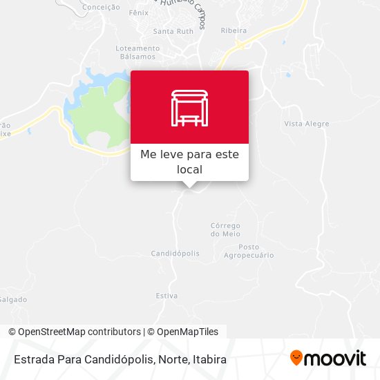 Estrada Para Candidópolis, Norte mapa