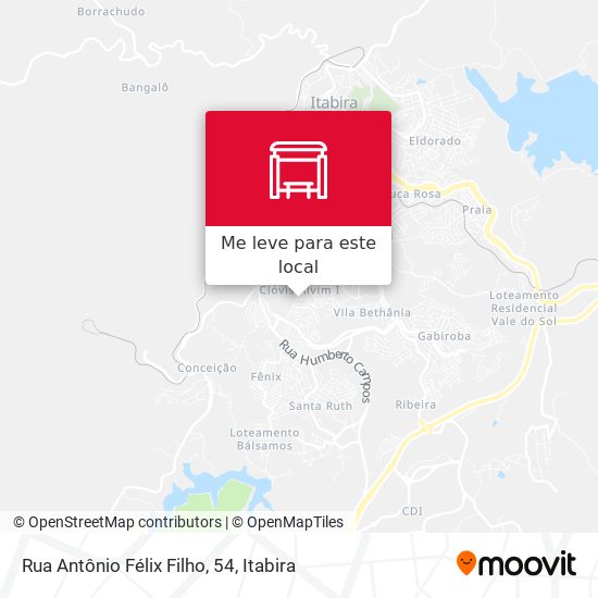 Rua Antônio Félix Filho, 54 mapa