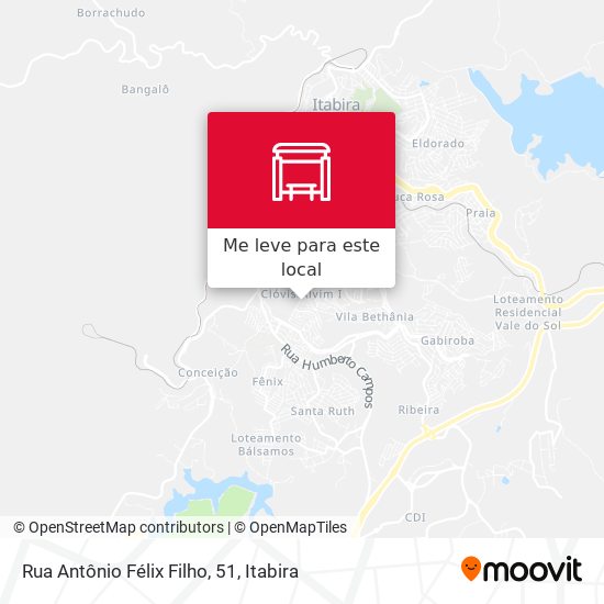 Rua Antônio Félix Filho, 51 mapa