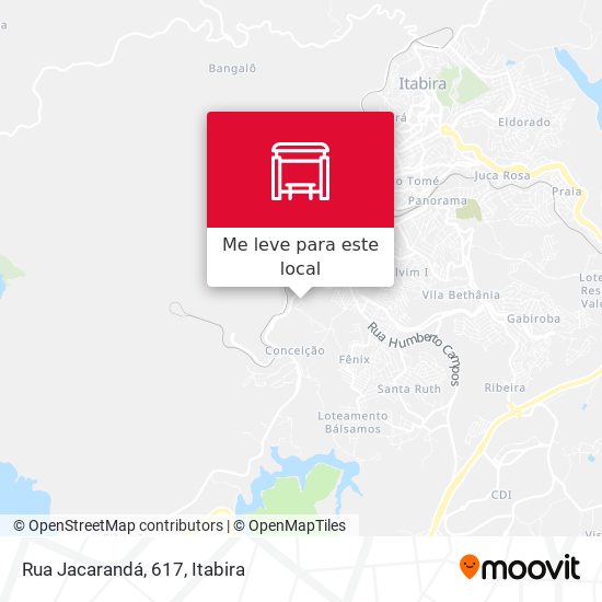Rua Jacarandá, 617 mapa