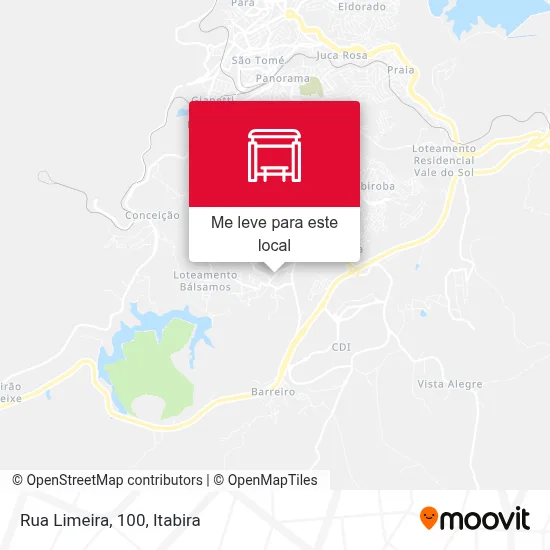 Rua Limeira, 100 mapa