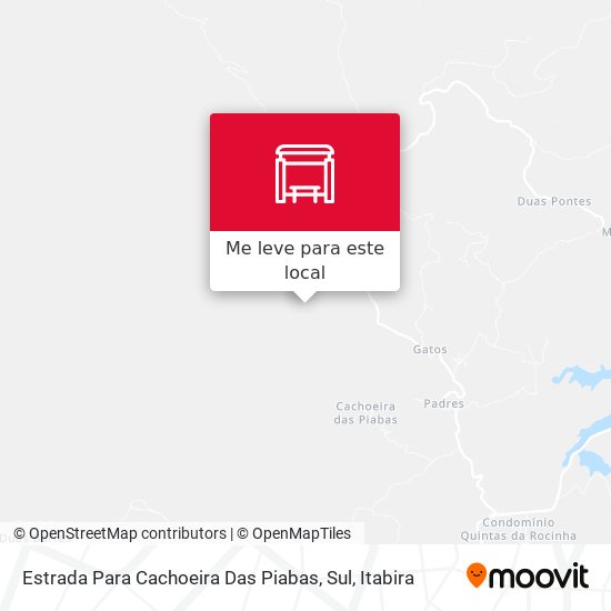 Estrada Para Cachoeira Das Piabas, Sul mapa
